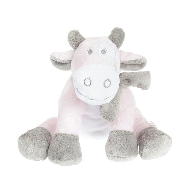  lola the cow soft toy pink white grey 25 cm 